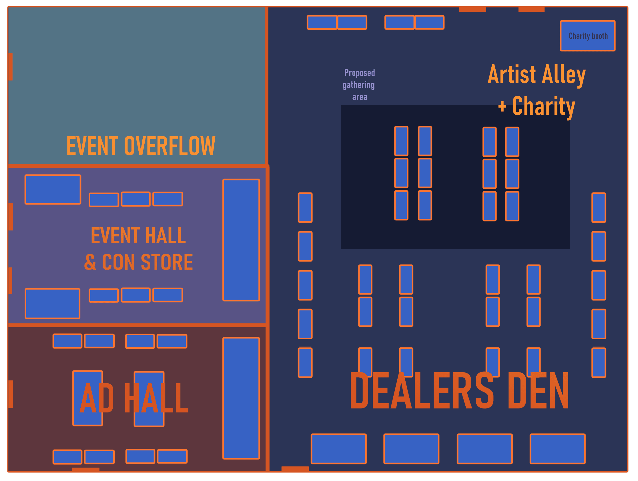 Updated Vendor Hall Layout